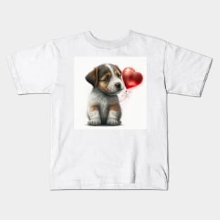 Valentines puppy dog - a Furr-fect valentine gift for your dog-loving pet lover Kids T-Shirt